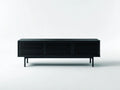Mueble para TV 180×42×60 cm - madera negro - estilo moderno para salón