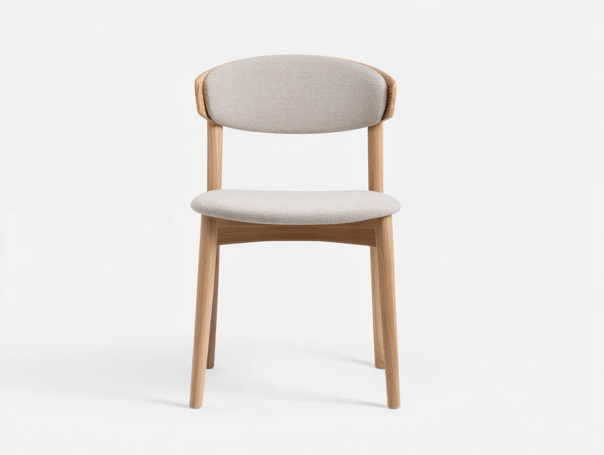 Silla de comedor 58×62×85 cm - tela gris - diseño moderno con asiento cómodo