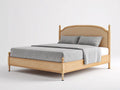 Cama doble 200×180×120 cm - madera natural - estilo clásico para dormitorio