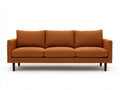 Sofá de 3 plazas 225×88×80 cm - tela naranja - estilo moderno para salón